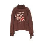 Dior DIOR * TRAVIS SCOTT CACTUS JACK Anorak Sweatshirt Sweatshirt Mock neck Cashmere Brown