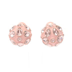 Dior Tribal Earrings GP Rhinestone Pink