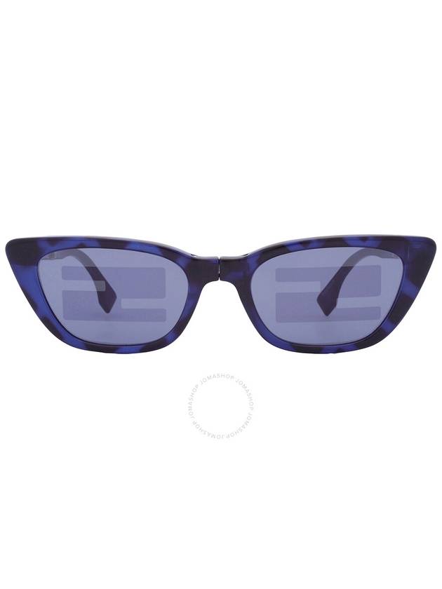 Fendi Fendi Blue Logo Cat Eye Ladies Sunglasses FE40089I 55X 53