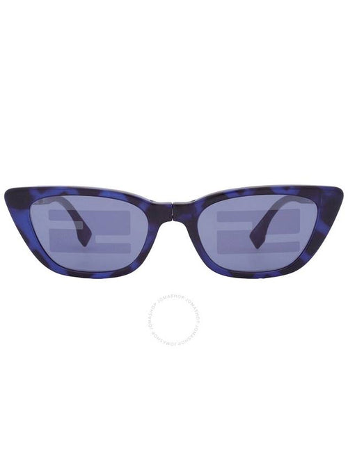 Fendi Fendi Blue Logo Cat Eye Ladies Sunglasses FE40089I 55X 53