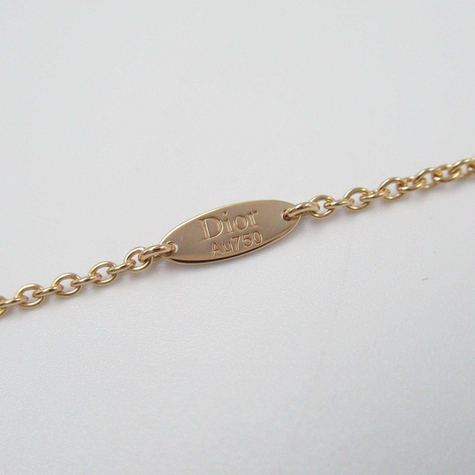 Dior Rose Thevan 9P Necklace Necklace K18PG (pink gold) Diamond Onyx Clear Black