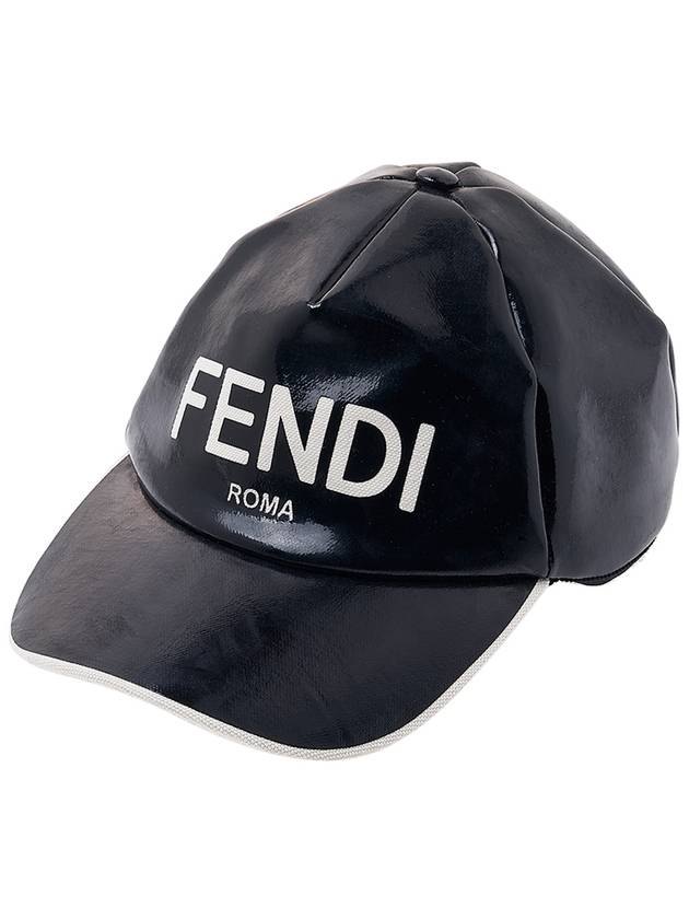 Fendi Logo Printed Baseball Ball Cap Black