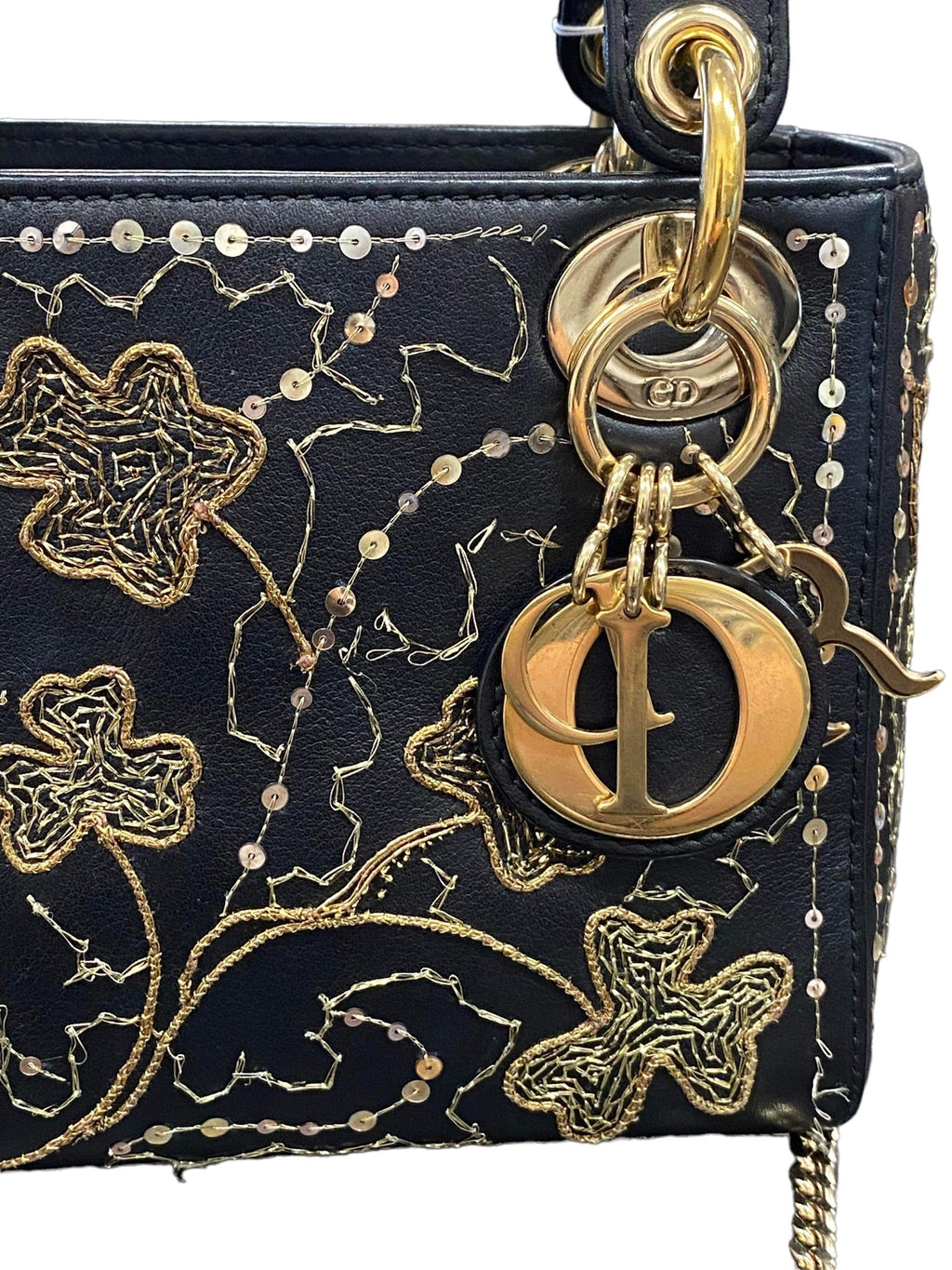 DIOR - Mini Lady Dior Embroidered