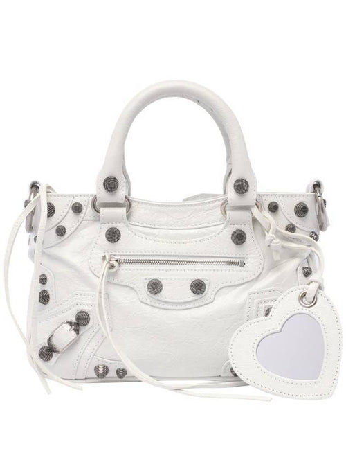Balenciaga Neo Cagole Small Tote Bag White