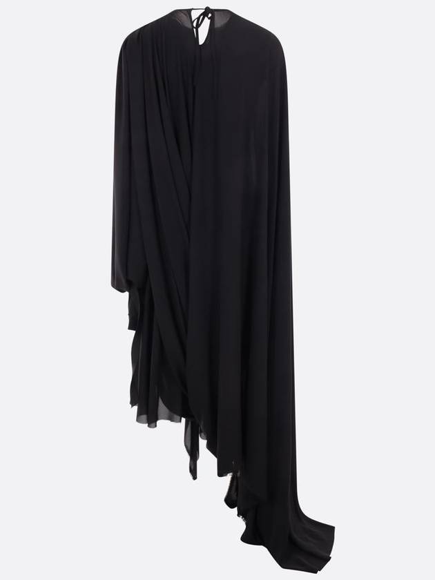 Balenciaga black all in asymmetrical dress 768709TGO081000 B0560955650