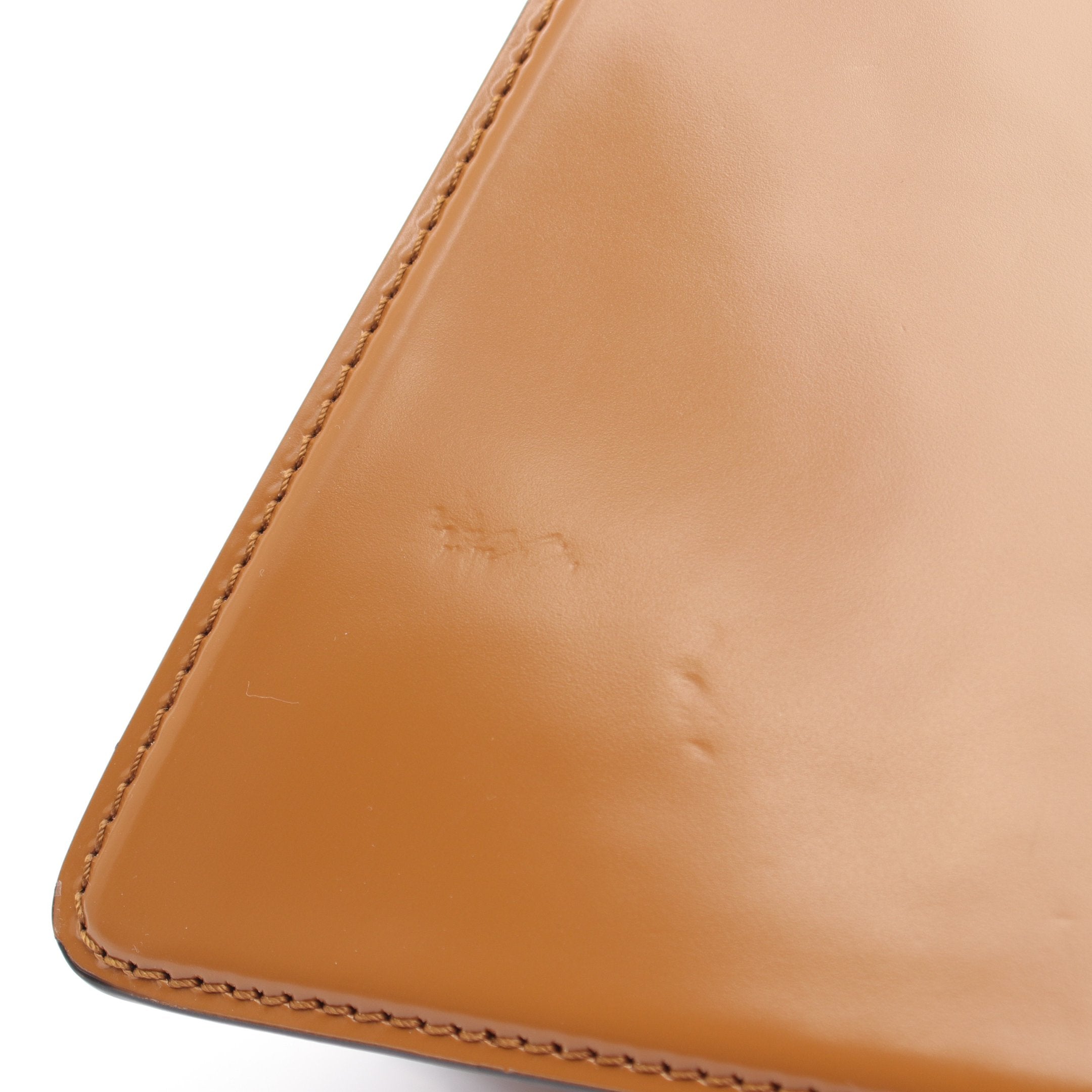 FENDI Peekaboo Cut Medium Chain shoulder bag Leather Light brown