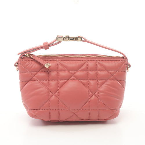 Dior Dior Travel Nomad pouch Small Handbag Leather Pink