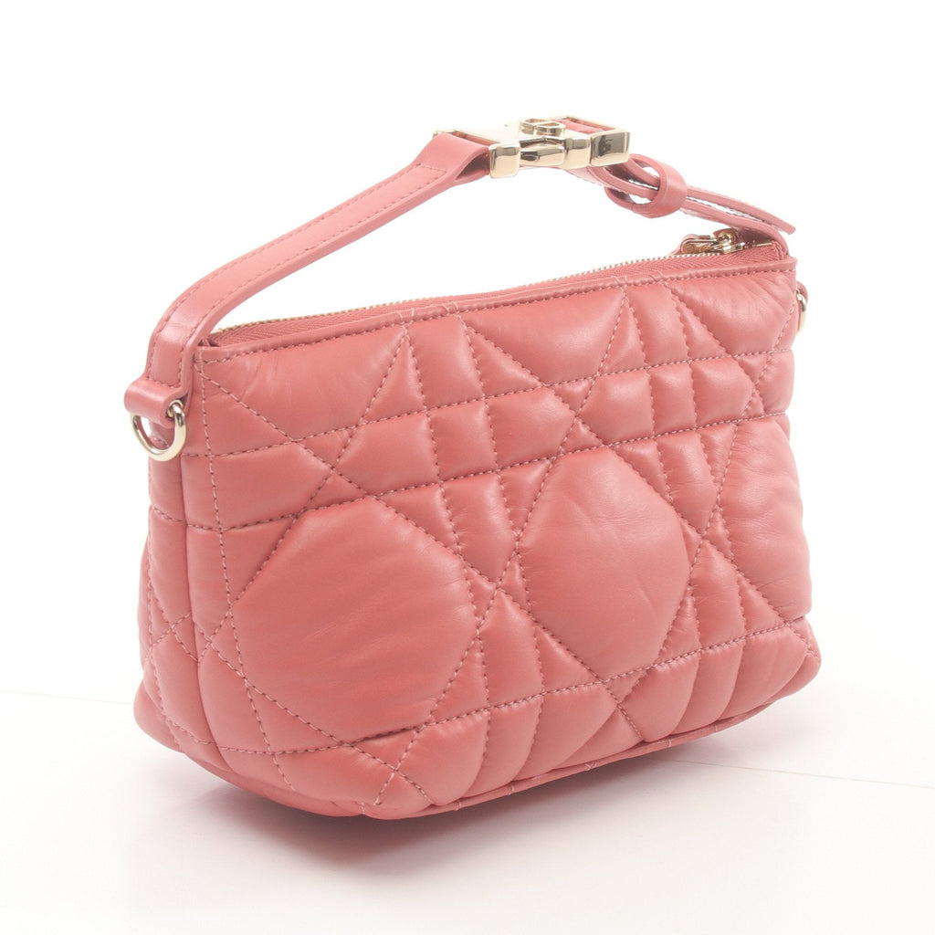 Dior Dior Travel Nomad pouch Small Handbag Leather Pink