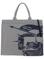Burberry EKD Canvas Medium Tote Bag Grey