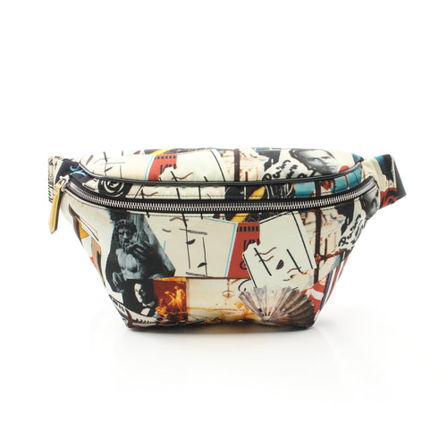 FENDI FENDI * Karl Lagerfeld Body bag Waist bag Canvas Off white Multicolor