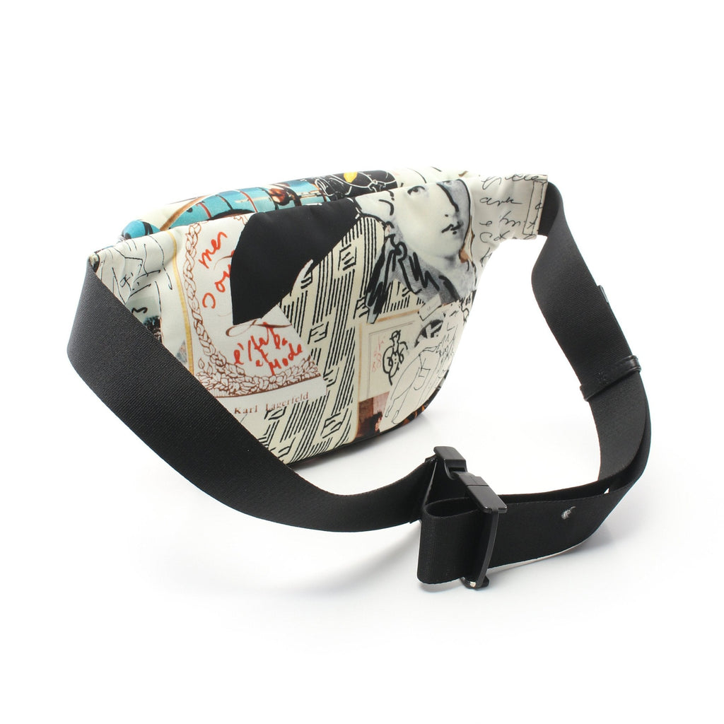 FENDI FENDI * Karl Lagerfeld Body bag Waist bag Canvas Off white Multicolor
