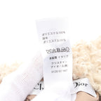 Dior Macro Cannage Shearling Scarf Stall Beige Reversible