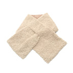 Dior Macro Cannage Shearling Scarf Stall Beige Reversible