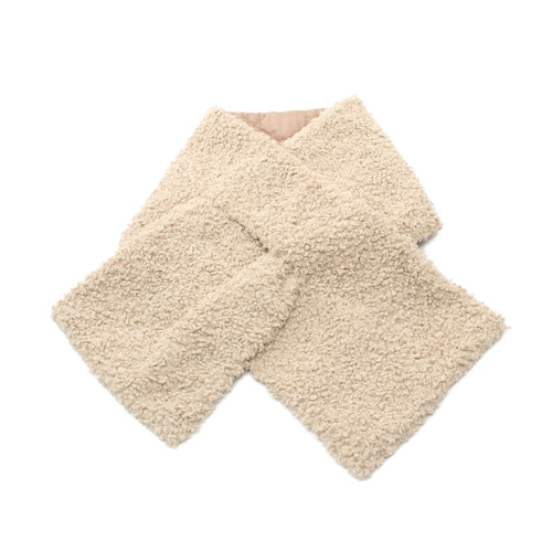 Dior Macro Cannage Shearling Scarf Stall Beige Reversible
