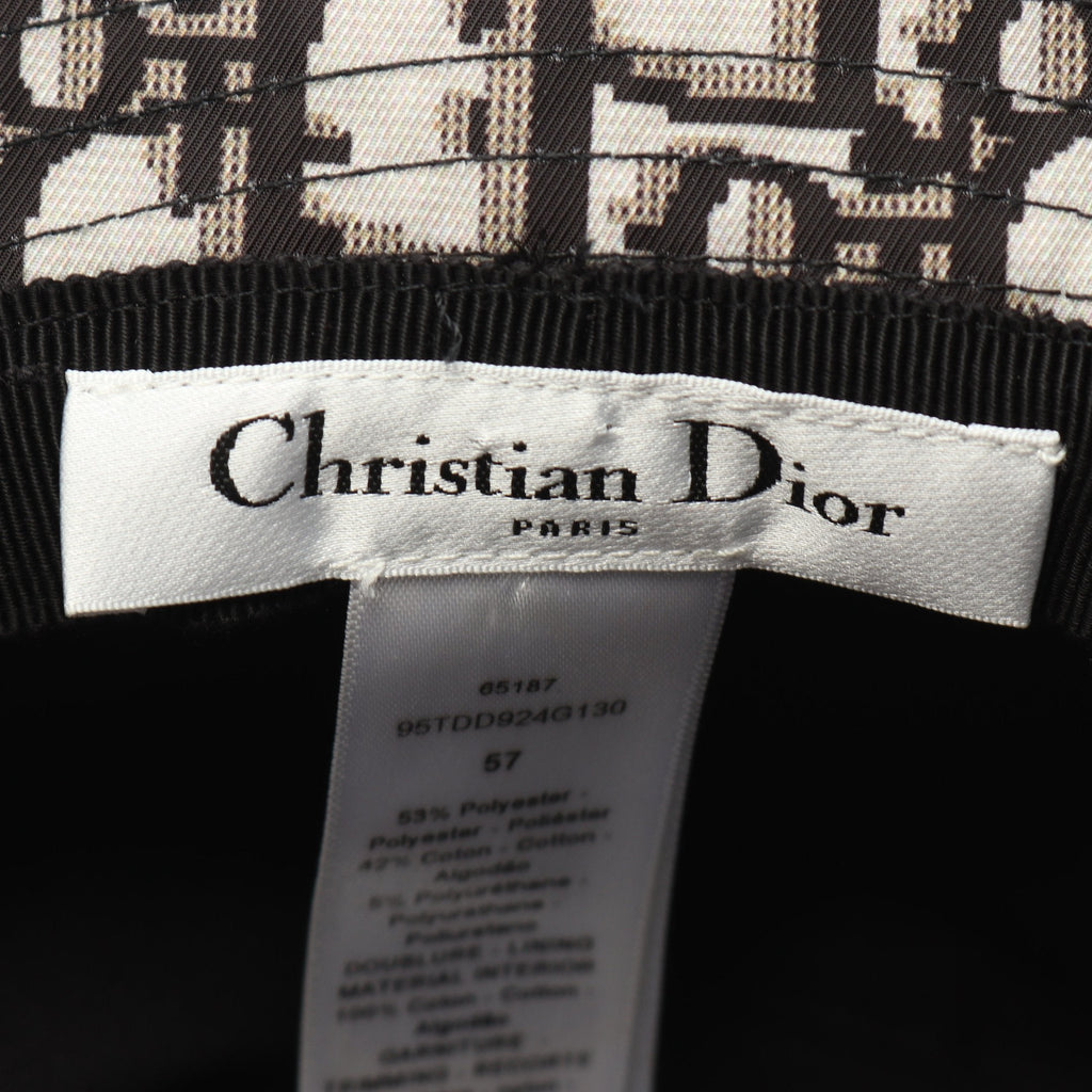 Dior TEDDY-D Bob hat Bucket hat Hat Lace Fabric Black