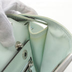 FENDI Peekaboo Isee u Small Handbag Nylon Light green 2WAY