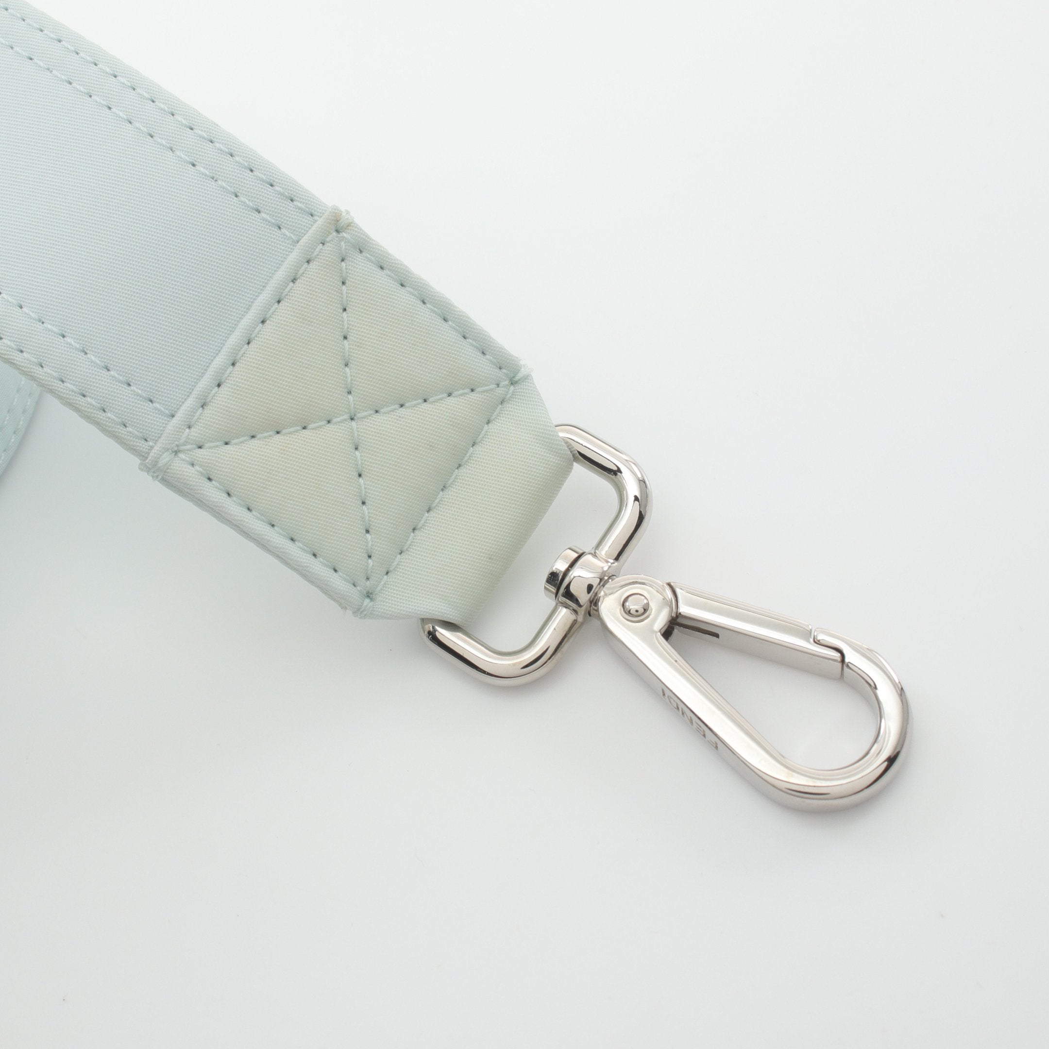 FENDI Peekaboo Isee u Small Handbag Nylon Light green 2WAY