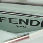 FENDI Peekaboo Isee u Small Handbag Nylon Light green 2WAY