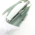 FENDI Peekaboo Isee u Small Handbag Nylon Light green 2WAY