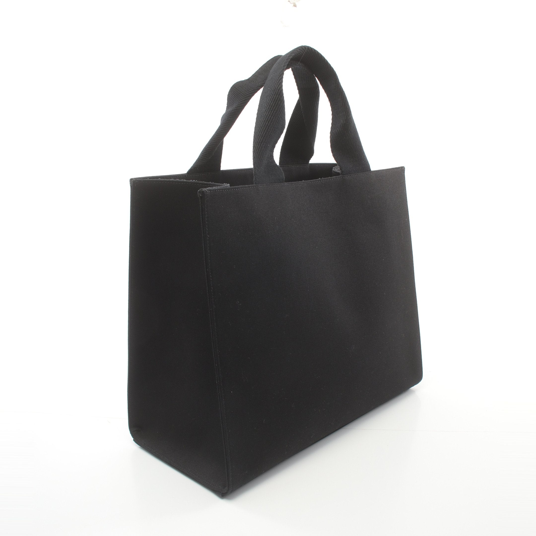 FENDI FENDI * VERSACEFENDACE Fenderche Handbag Tote bag Canvas Black 2WAY