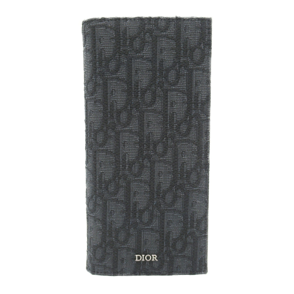 Dior Trotter Zip Long Wallet Bi-fold Long Wallet Others Jacquard Black