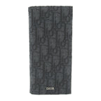 Dior Trotter Zip Long Wallet Bi-fold Long Wallet Others Jacquard Black