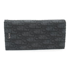 Dior Trotter Zip Long Wallet Bi-fold Long Wallet Others Jacquard Black