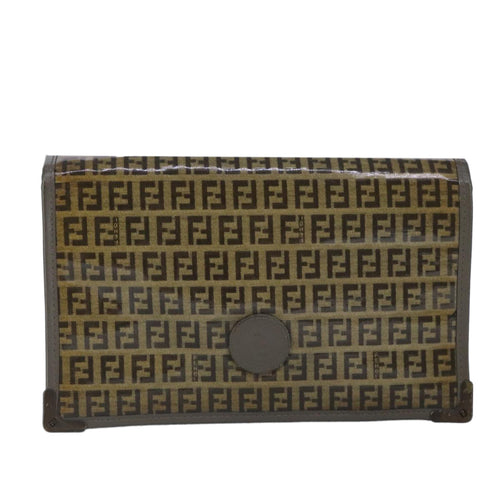 Fendi Zucchino  Canvas Clutch Bag ()