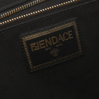 FENDI FENDI * VERSACE FENDACE Fenderche Handbag Tote bag Canvas Black 2WAY