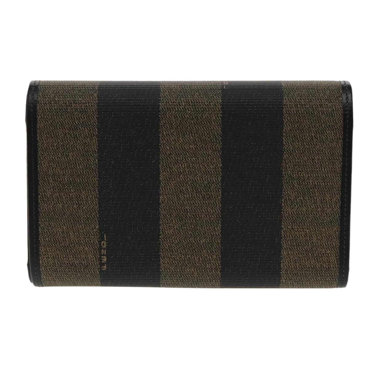 FENDI Pecan Canvas Wallet Black Brown Black Brown94161