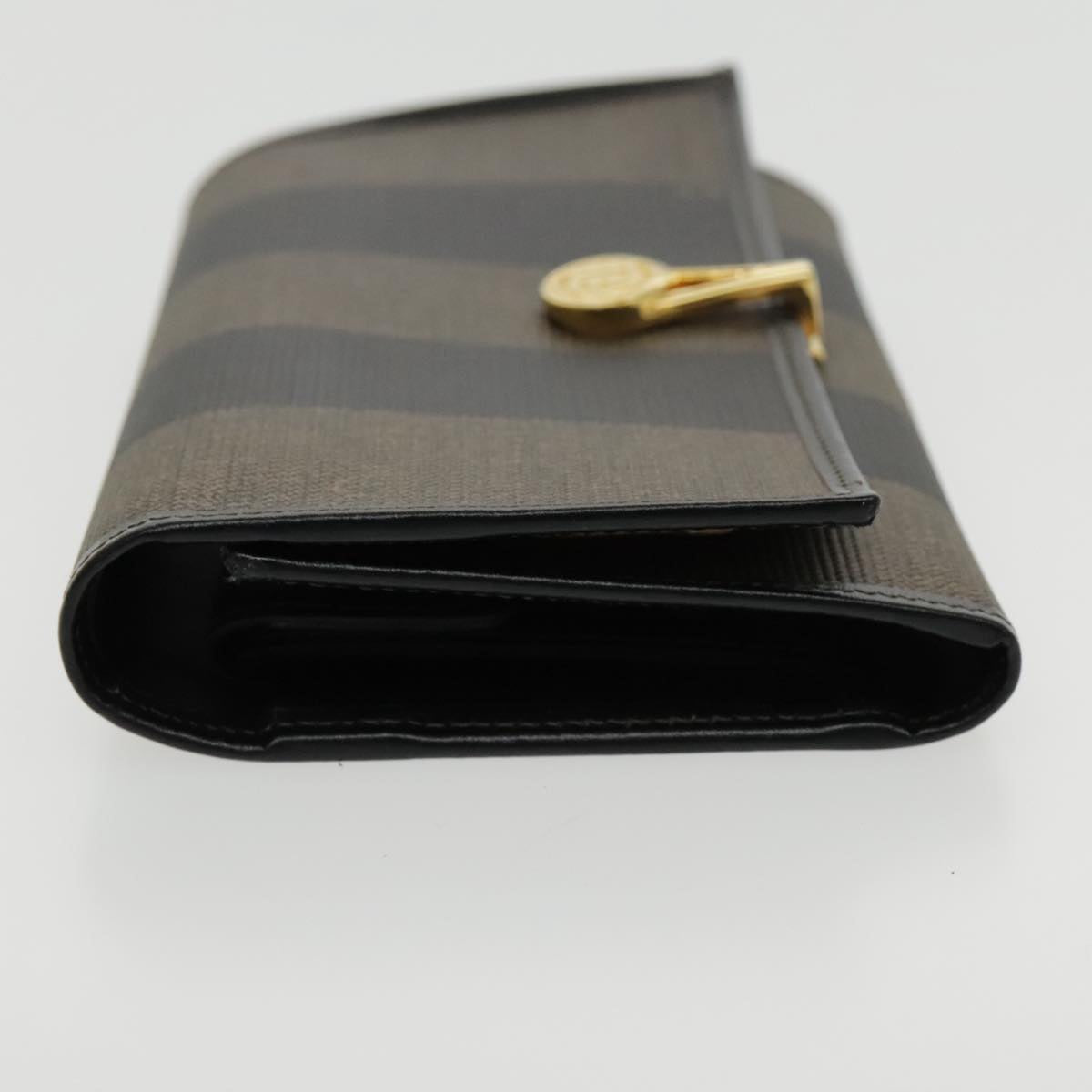 FENDI Pecan Canvas Wallet Black Brown Black Brown94161