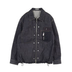 Dior DIOR * sacai Over Shirt Low Cotton Denim Denim Jacket Cotton Indigo blue