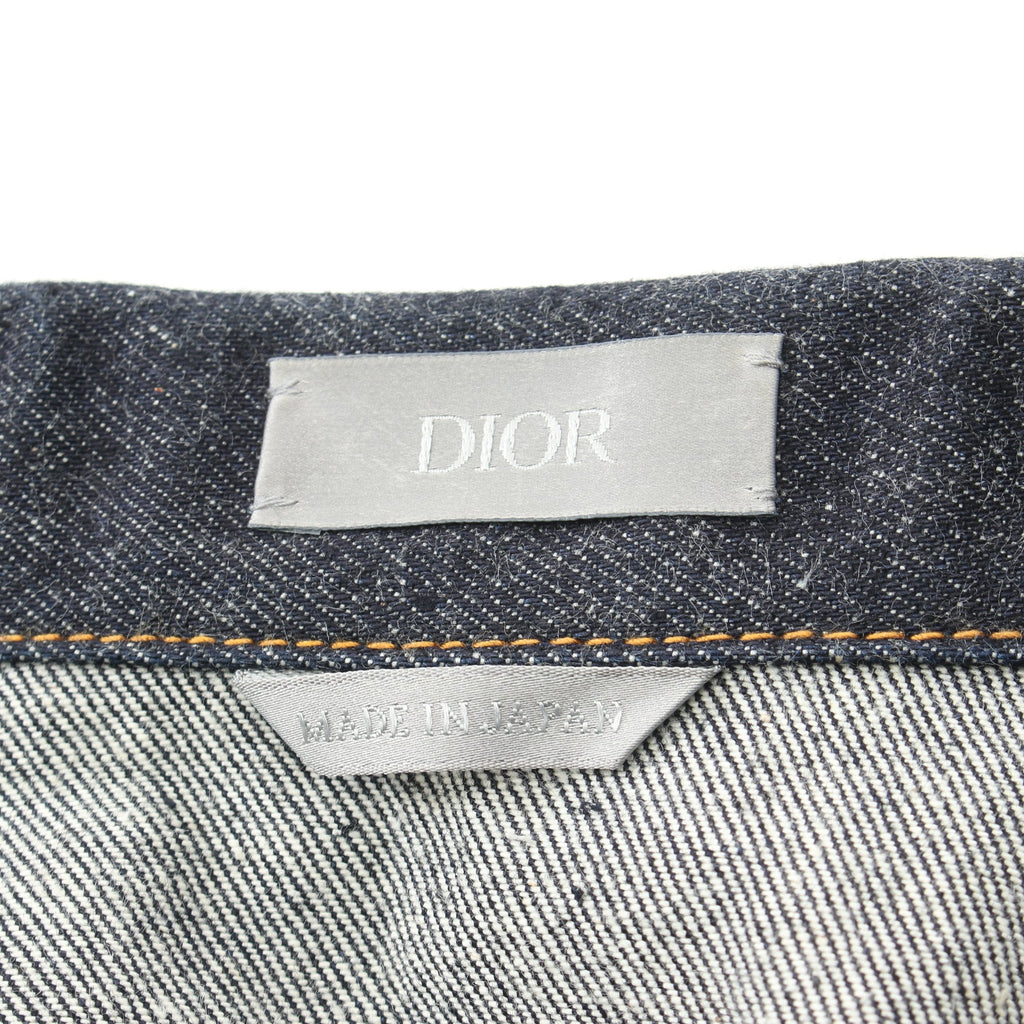Dior DIOR * sacai Over Shirt Low Cotton Denim Denim Jacket Cotton Indigo blue