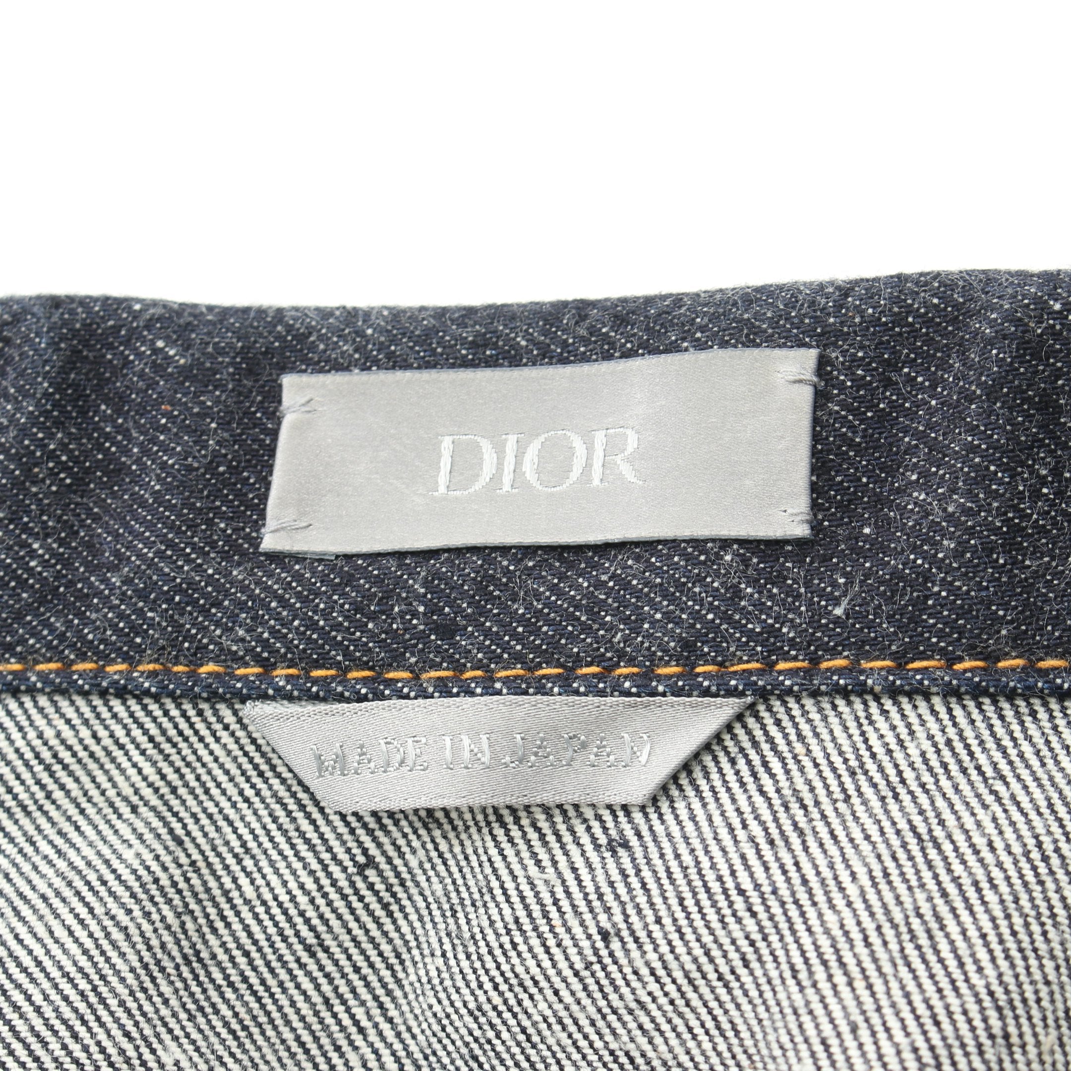 Dior DIOR * sacai Over Shirt Low Cotton Denim Denim Jacket Cotton Indigo blue