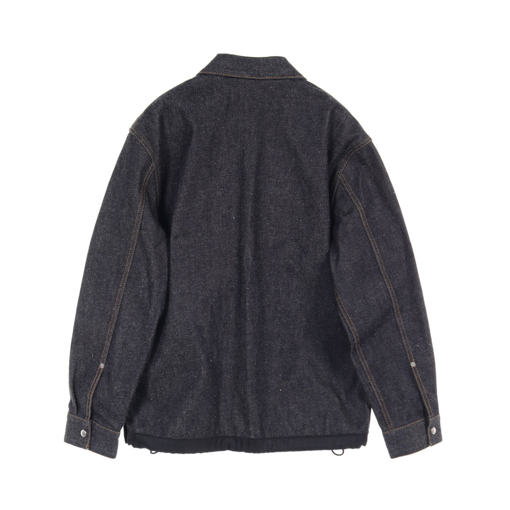Dior DIOR * sacai Over Shirt Low Cotton Denim Denim Jacket Cotton Indigo blue