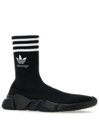 Balenciaga Speed Stretch Knit High Top Sneakers Black