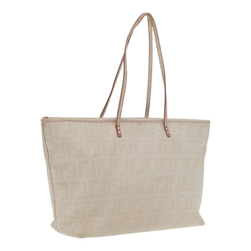 FENDI Zucca Canvas Tote Bag White94234