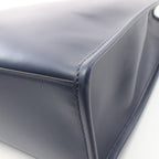 FENDI SHOPPING BAG Shoulder bag Tote bag Leather Navy