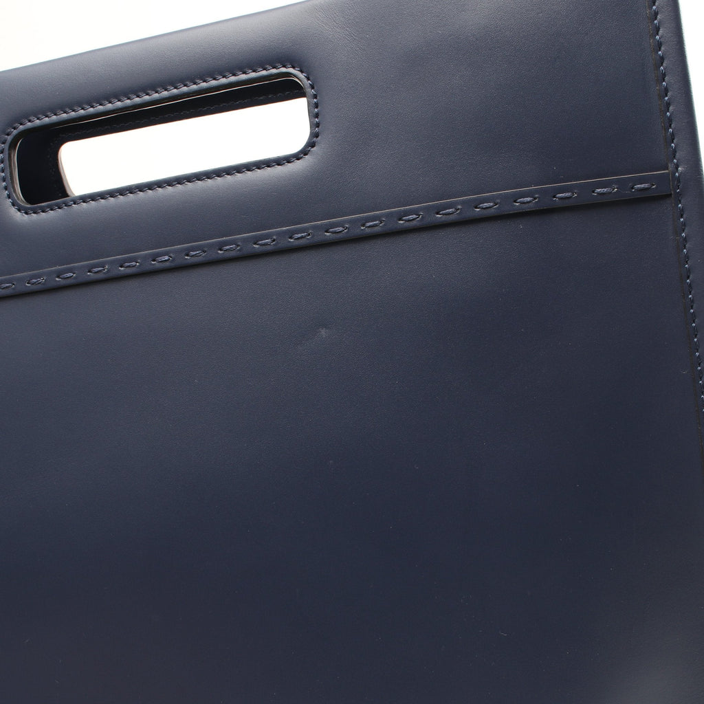 FENDI SHOPPING BAG Shoulder bag Tote bag Leather Navy