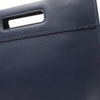 FENDI SHOPPING BAG Shoulder bag Tote bag Leather Navy