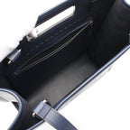 FENDI SHOPPING BAG Shoulder bag Tote bag Leather Navy