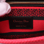 Dior Lady dior Handbag Canvas Pink red Multicolor 2WAY