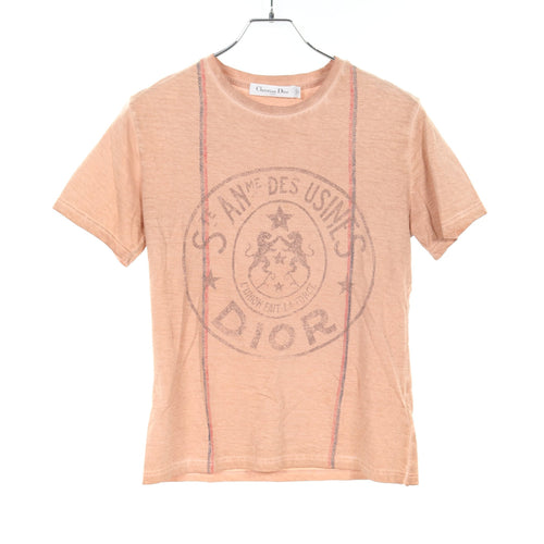 Dior T-shirt Cotton Linen Light brown
