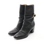 Dior Short Boots Leather Black