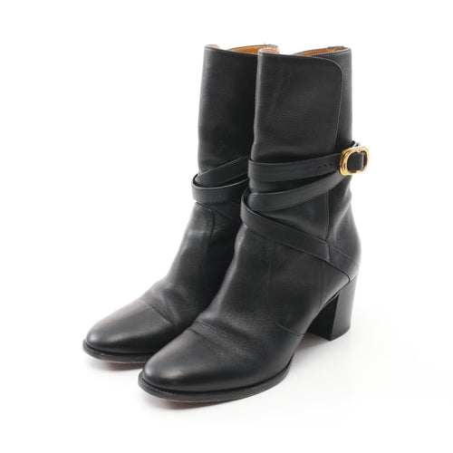 Dior Short Boots Leather Black