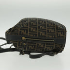FENDI Zucca Canvas Backpack Brown Black Gold94295
