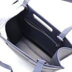 FENDI SHOPPING BAG Shoulder bag Tote bag Leather Navy 2WAY