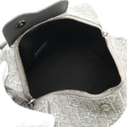Dior LINGOT26 Rango Handbag Canvas Leather Gray 2WAY