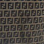 FENDI Zucchino Canvas Tote Bag Navy94430