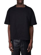 Bottega Veneta Relax Fit Heavy Jersey Short Sleeve T-Shirt Black